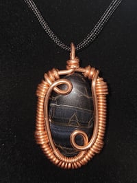 Blue Tiger Eye Pendant #2, Madagascar