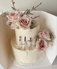 Image 5 of TWO TIER CELEBRATION CAKE (60+ GENEROUS SERVES) Please read description carefully!