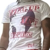 Image 1 of Unisex white  guano repair heart tee 