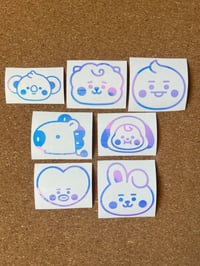 Image 1 of BT21 Decals - 2 Sizes
