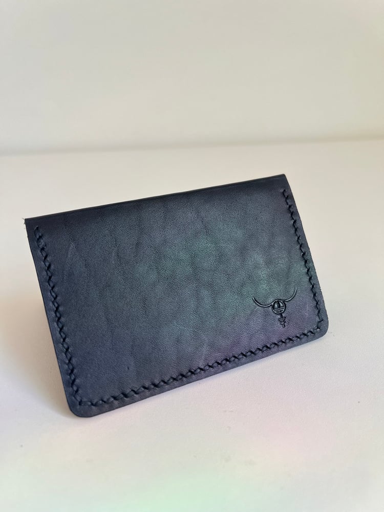 Image of Black Vachetta Slim Bifold Cardholder 