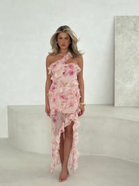 Image 1 of Florentina ruffle Dress Pink