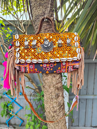 Image 1 of Mini city bag tribal Tan plain strap