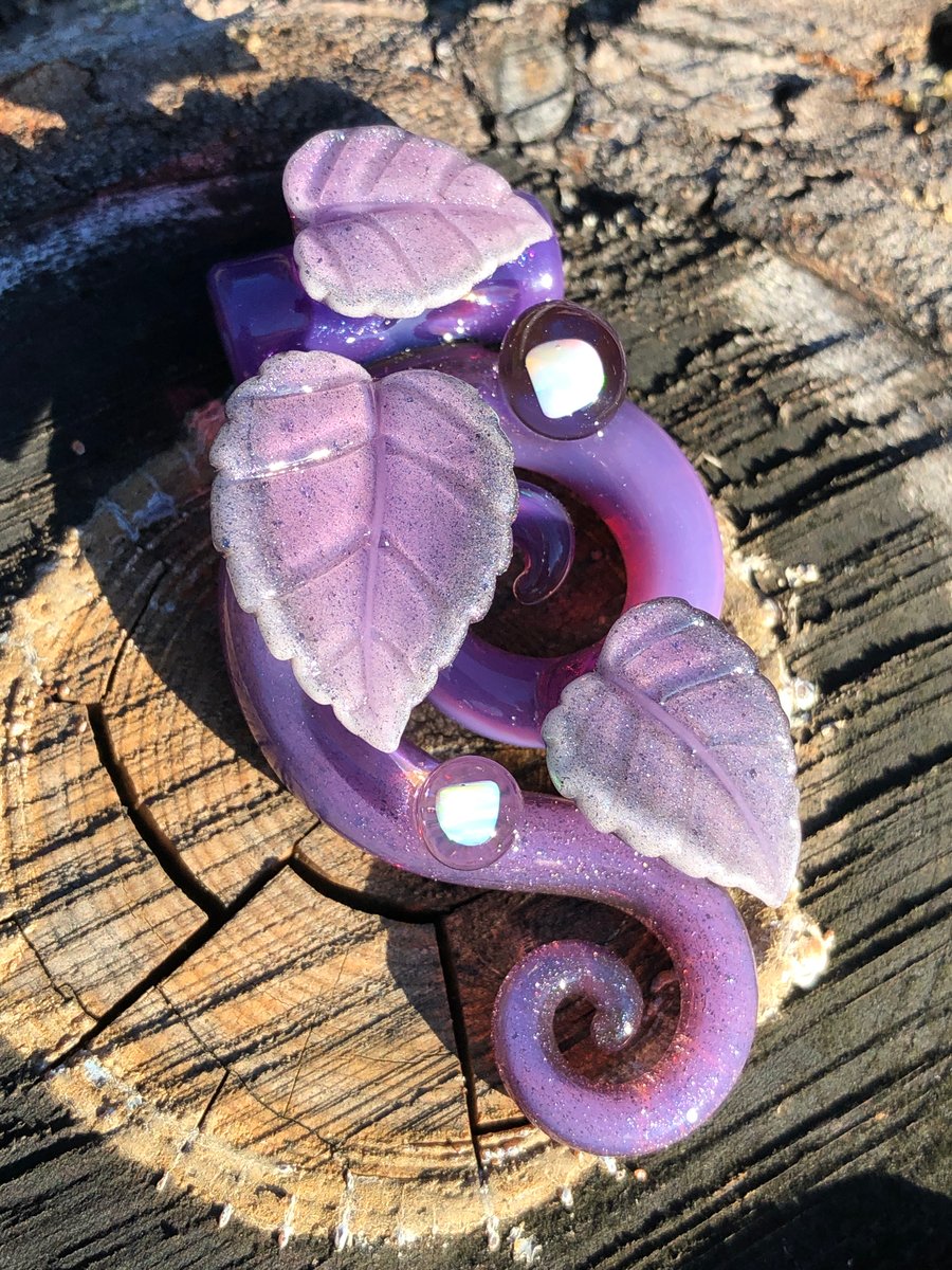 Image of Metallic purple Opal vine pendant
