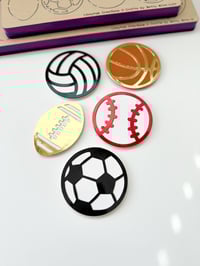 Sports Pendants Wood Diecut