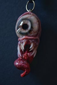 Image 8 of Twisted tongue pendant, Orange Glow, ooak