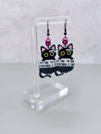 Image 3 of Chaos Cat Earrings
