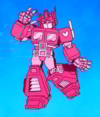 Image 1 of Pink Optimus Charm (PREORDER)