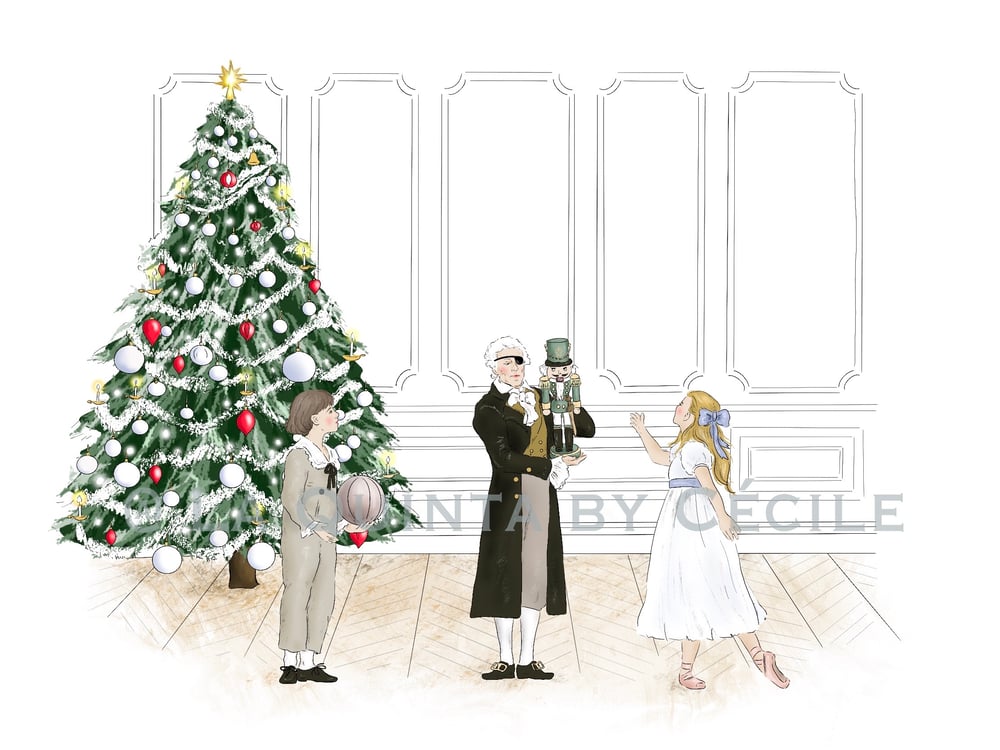 Image of  Carte de Noël collection « Casse-Noisette » / Christmas card,  « the nutcracker » 