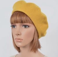 Beret Babe-Mustard