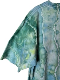 Image 11 of L Adult Combed Cotton Tee in Verdant Geode Ice Dye
