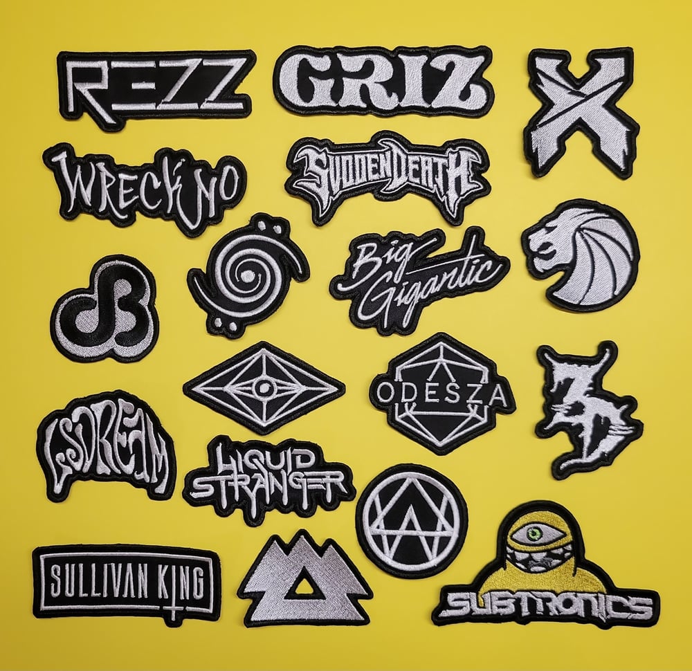 EDM Artists Embroidered Patches, Iron-On