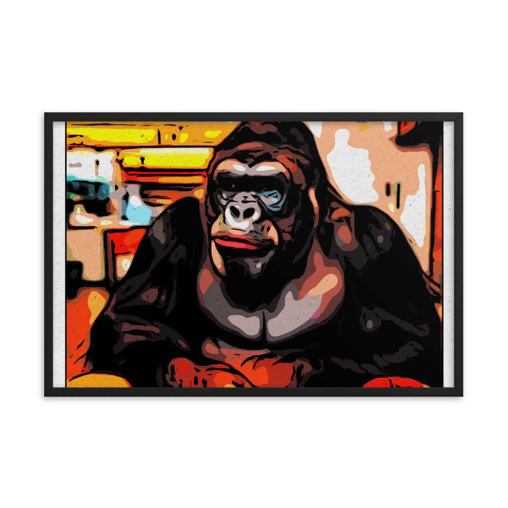 ZEN EXP - Hungry-Rilla Framed photo paper poster