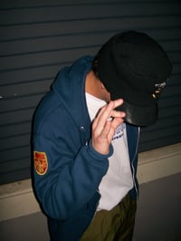 Image 5 of dragon brimmed pill box beanie