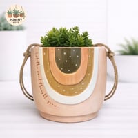 Woodstock Bloom Hanging Pot - Pink - 17cm