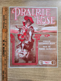 Image 2 of Prairie Rose Cowgirl Victorian Art print