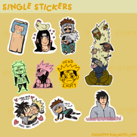 Naruto Single Stickers
