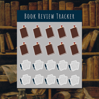 Image 1 of Mini Book Tracker Sticker Sheet