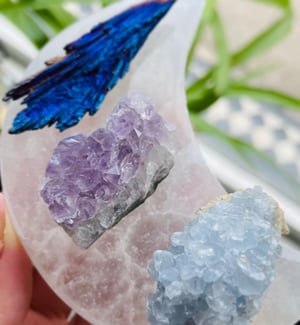 Image of Selenite Moon charging plate