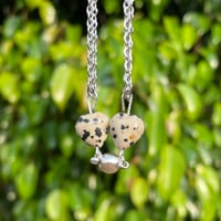 Dalmatian Jasper Necklace Set