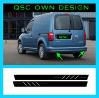 Image 2 of X2 Vw Caddy Mk4 Facelift Rear Reflector Stickers/ Tints 