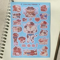 Image 1 of Buff Moo Moo Heaven Sticker Sheet