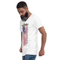 Image 4 of Unisex Veteran V-Neck T-Shirt