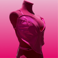 Image 2 of Heart Top Pink Holo