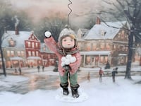 Image 3 of Spun Cotton Doll Ornament, Karl
