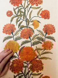 Image 2 of 'Marigold' Linen Wall Hanging 