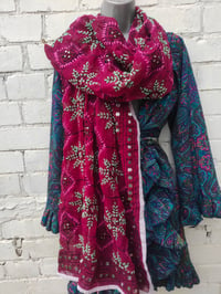 Image 5 of Thassos scarf - Purple Dark 