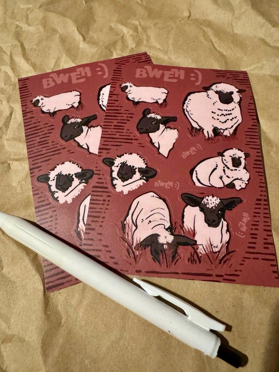 Bweh Sheep Sticker Sheet