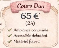 COURS DE CROCHET (Duo 2h) 