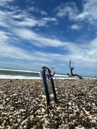 Image 4 of Surfboard Pendant unobtainium pink and purple rain 