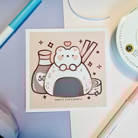 Image 2 of Sushi Bear Art Print