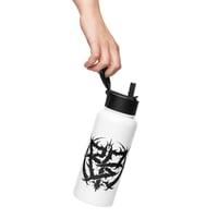 Image 4 of Stainless steel water bottle with a straw lid
