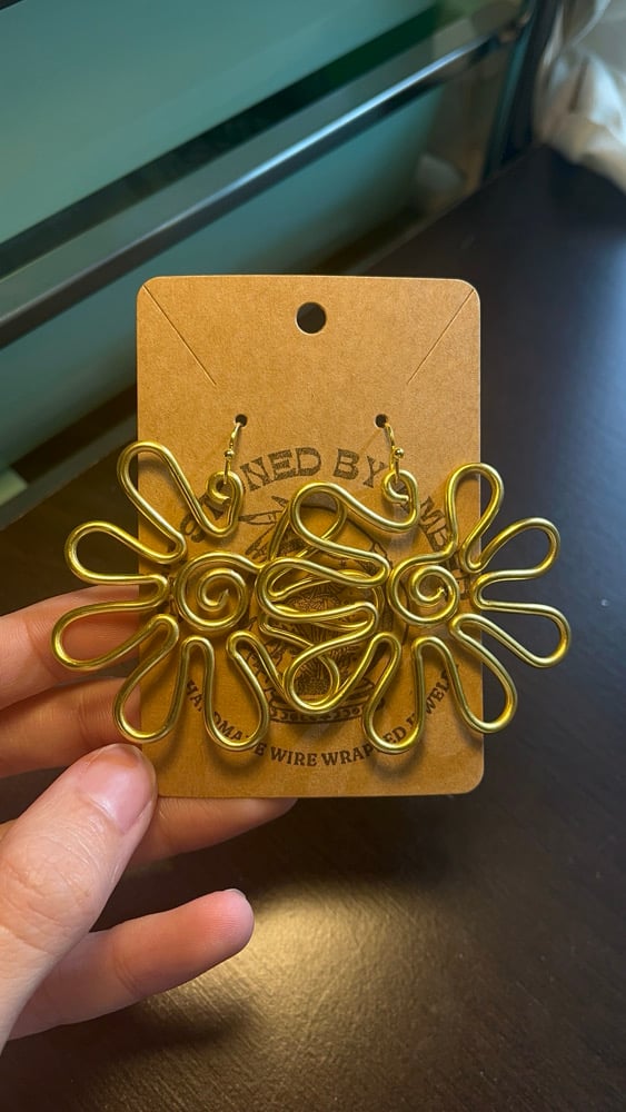Image of Groovy flower earrings 