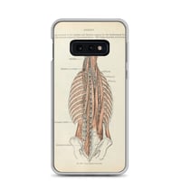 Image 5 of Antique Anatomical Drawing Spine Musculature Clear Case for Samsung®