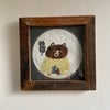 Small square art print -Good Morning Bear 