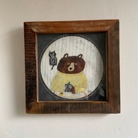 Image 5 of Small square art print -Good Morning Bear 