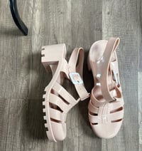 Tan jelly sandals 