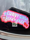 Curvy Girl Summer Holographic Car Decal