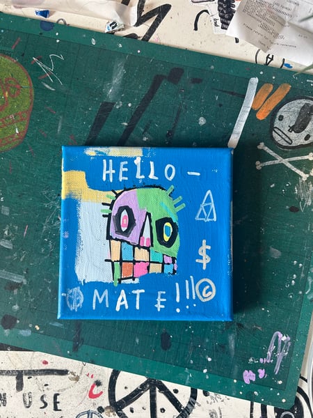 Image of hello mate canvas
