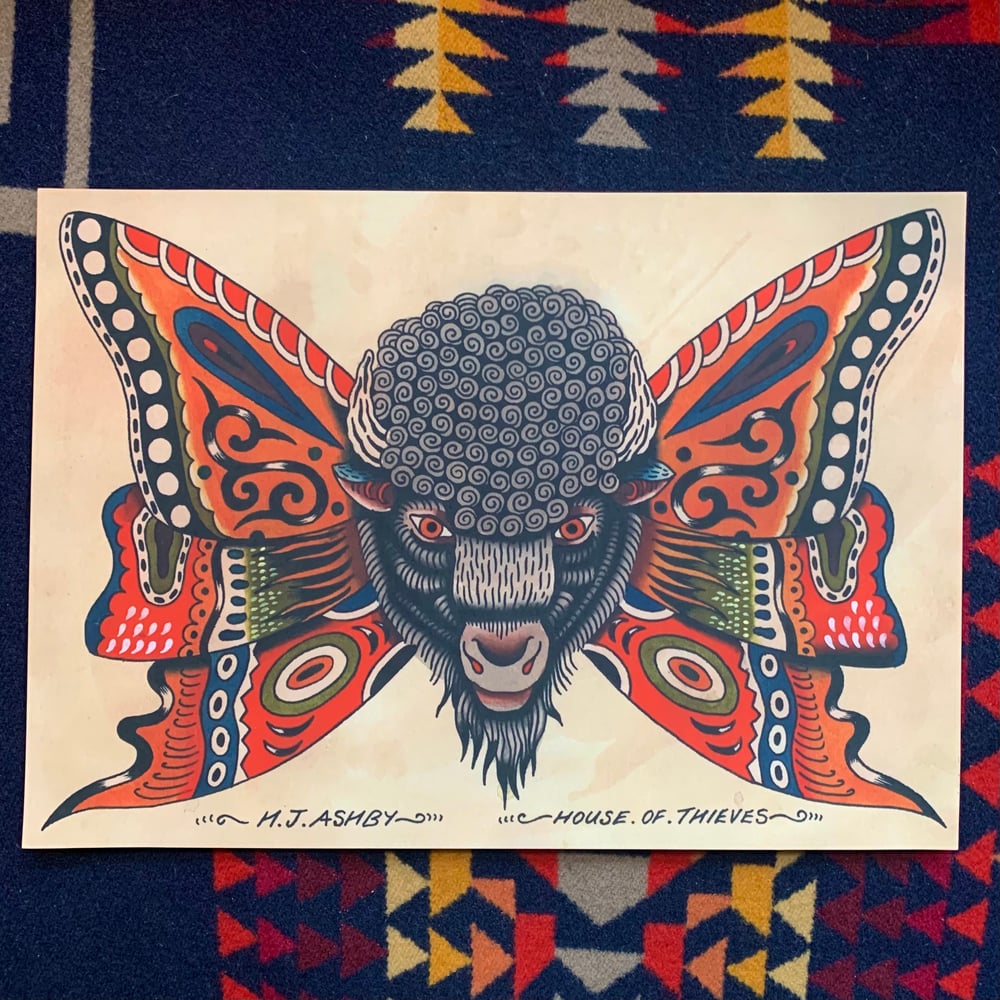 Image of Buffalofly A4 Print 