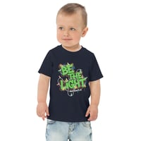 Image 2 of Be the Light (green lettering) - Toddler jersey t-shirt