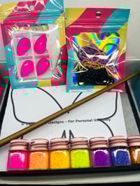 Image 2 of Neon Pink Butterfly Beading Kit 