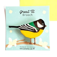 Great-tit Bird Brooch