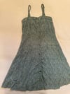 70s indian cotton paisley button up dress