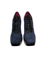 Image 3 of Chani 'B' Le Follie Navy /Black Suede 