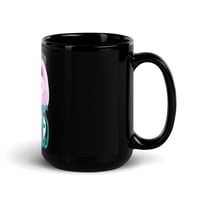 Image 2 of Black Glossy Mug - Snake w/ Good Vibes